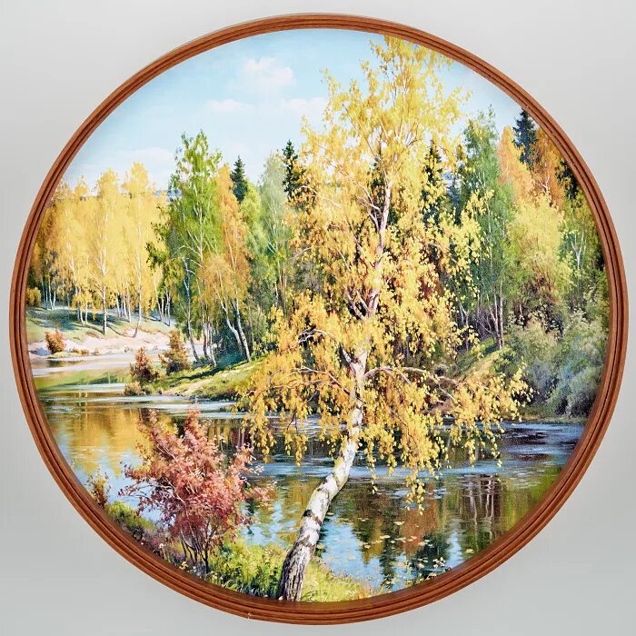 Картины в овале. Круглая деревянная рамка. Живопись на круглом холсте. Круглые пейзажи. Как называется круглая по форме картина.