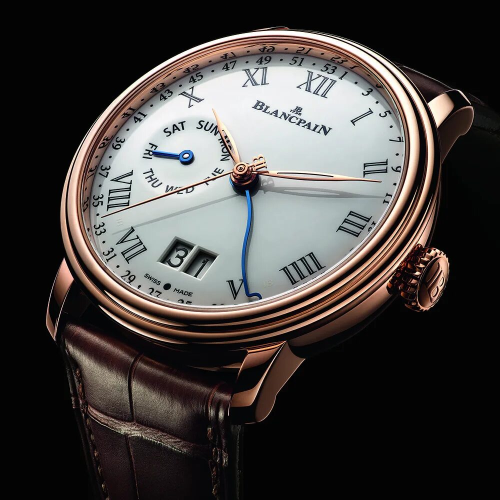 Часы наложенным. Часы blancpain villeret. часы blancpain villeret 8 jours. blancpain villeret white gold. blancpain villeret calendar.