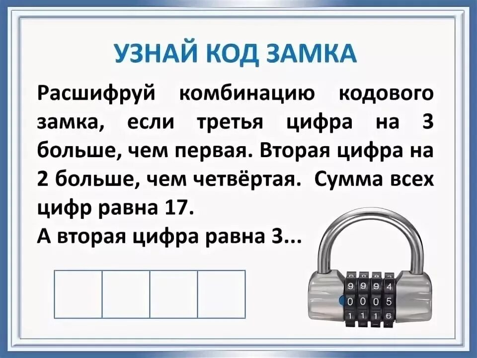 Пароль из 4 чисел