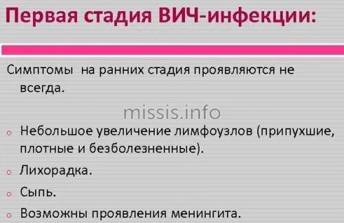 Через какое время проявляются первые симптомы вич. ВИЧ симптомы у женщин первые.