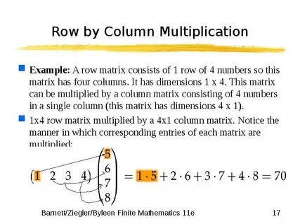 Matrix rows