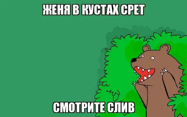 Какать кустик. Какать кустик