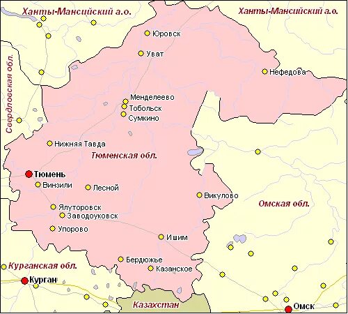 Карта тюмени и тюменской области. Границы Тюменской области на карте. Тюменская область границы. Тюменская область на карте России с городами.