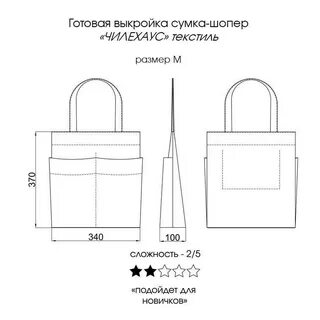 Сшить шоппер своими руками выкройка пошагово сумка