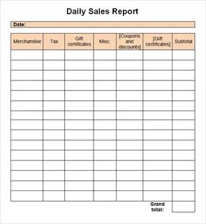 Sales report