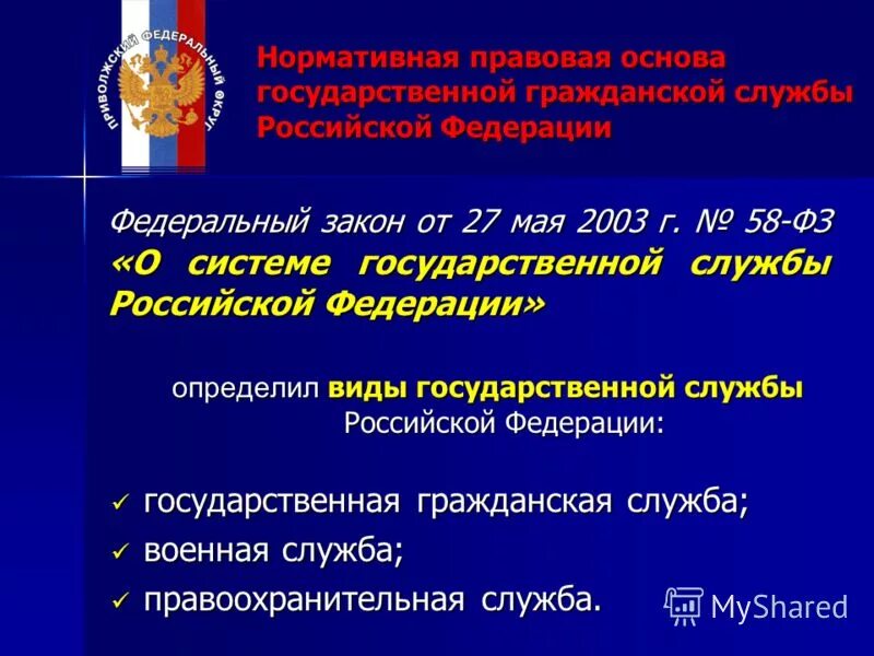 Развития системы государственной службы российской федерации