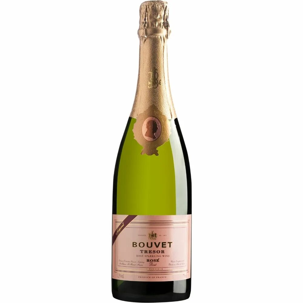 Шампанское розовое брют отзывы. Шампанское Bouvet Tresor. Вино игристое Буве Розе брют. Вино Буве Ладюбе Трезор брют Розе. Вино игристое Bouvet Ladubay Bouvet Rose Brut 2019 0,75.