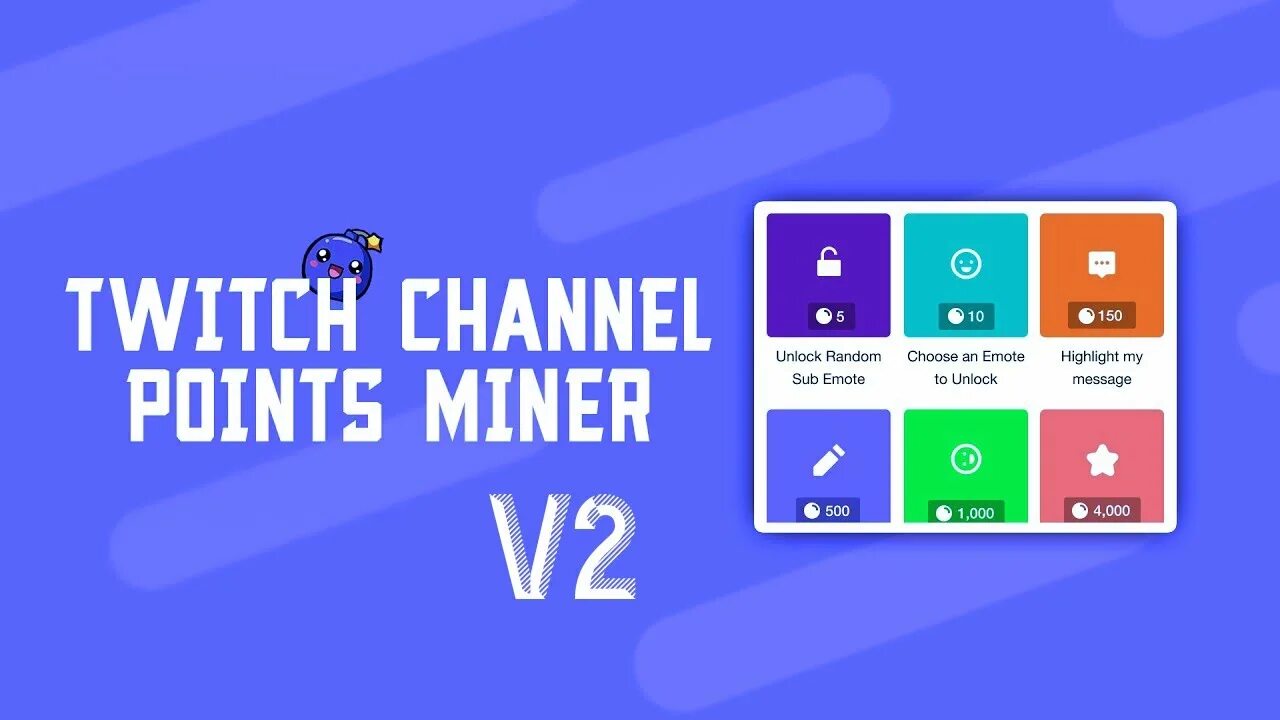 Claim points. Twitch channel points. twitch-channel-points-miner-v2. points twitch.
