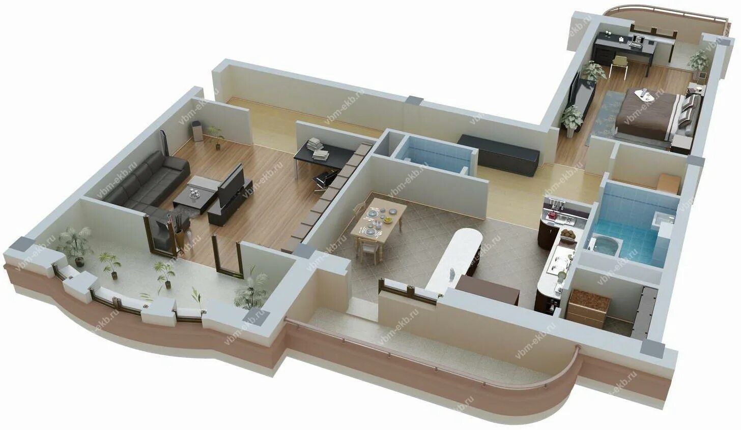 Дизайн-проект квартиры 80 м2 в новостройке ЖК Спасский мост