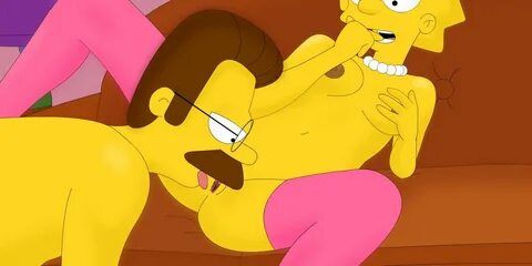 Lisa Simpson Gets Licked by Ned Flanders.