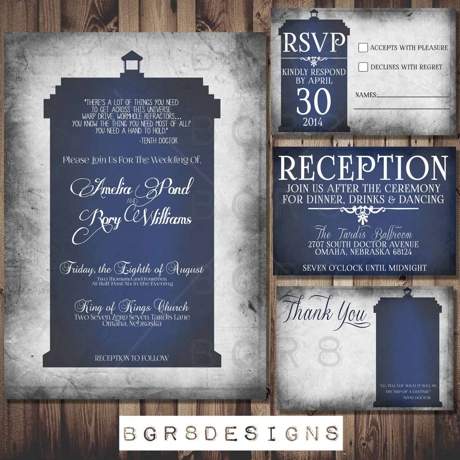 Приглашение на свадьбу доктор кто. Doctor Invitation. Invitation for a Wedding after Print in the hand and Table.