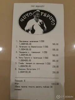 Чито грито меню