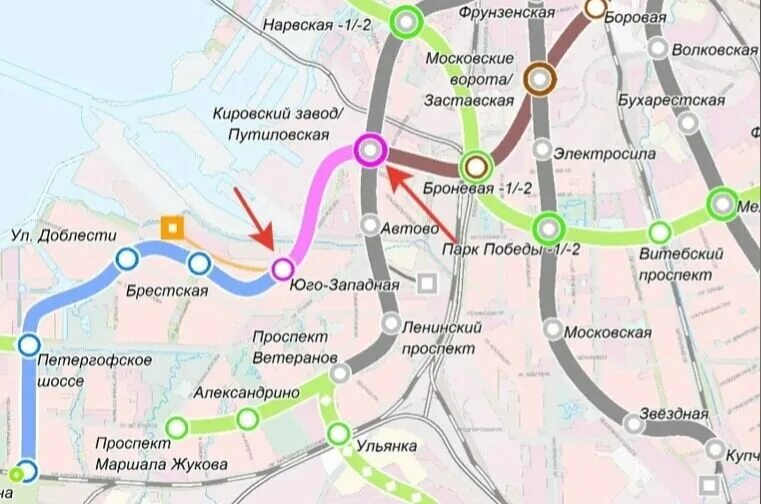Станция «юго-западная» («казаковская»). Станция «юго-западная» («казаковская»). Станция метро юго-западная спб. Метро путиловская где. Метро путиловская где.