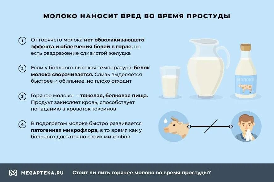 Можно ли есть молочное при температуре