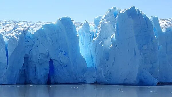 Grey glacier. Grey glacier