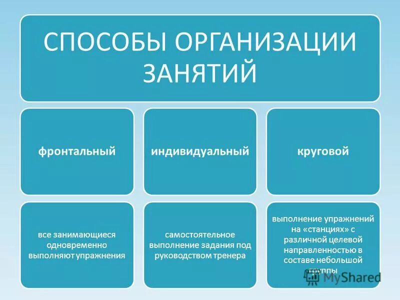 Структура фронтального занятия. Структура фронтального занятия