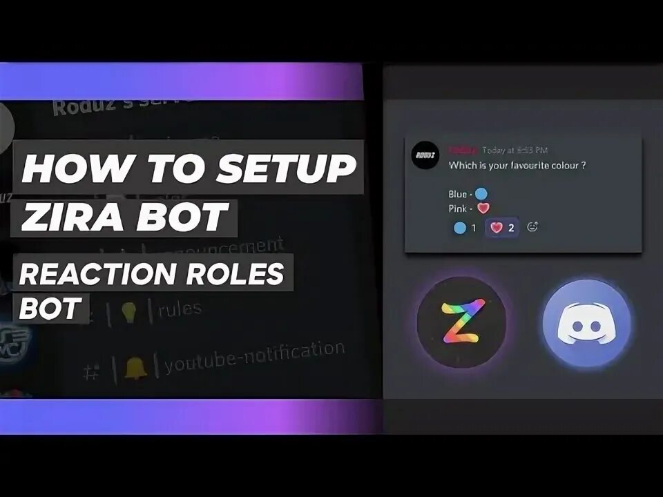 Reactions bot. Zira bot discord.