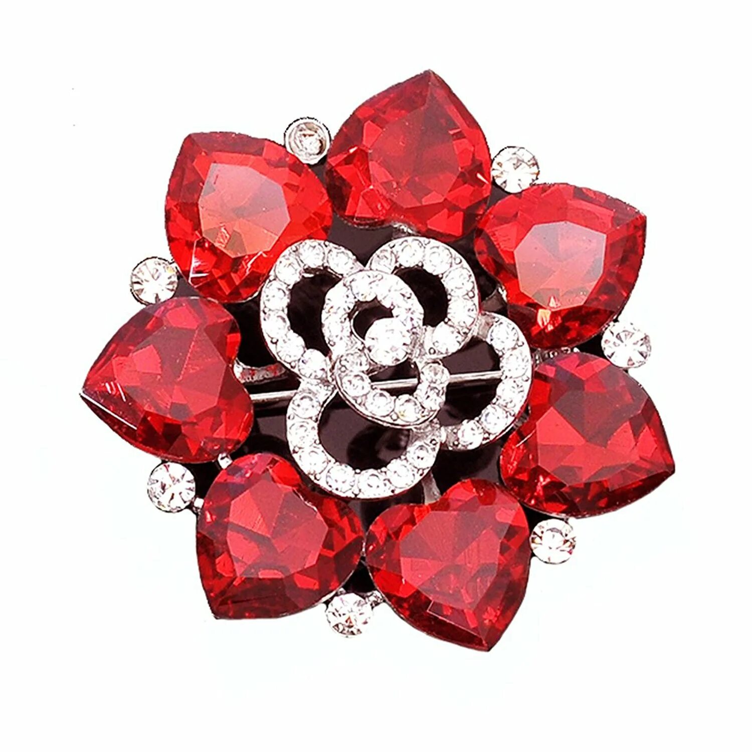 Цветок из рубинов. Diamond flower. Броши van cleef & arpels,. R. Рубиновый цветок.