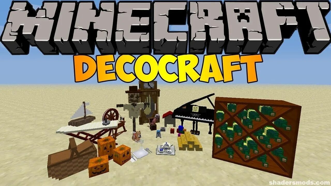 Мод decor. Decocraft 1.16.5. decocraft 1.12.2. decor craft 1.12.2. мод деко крафт.