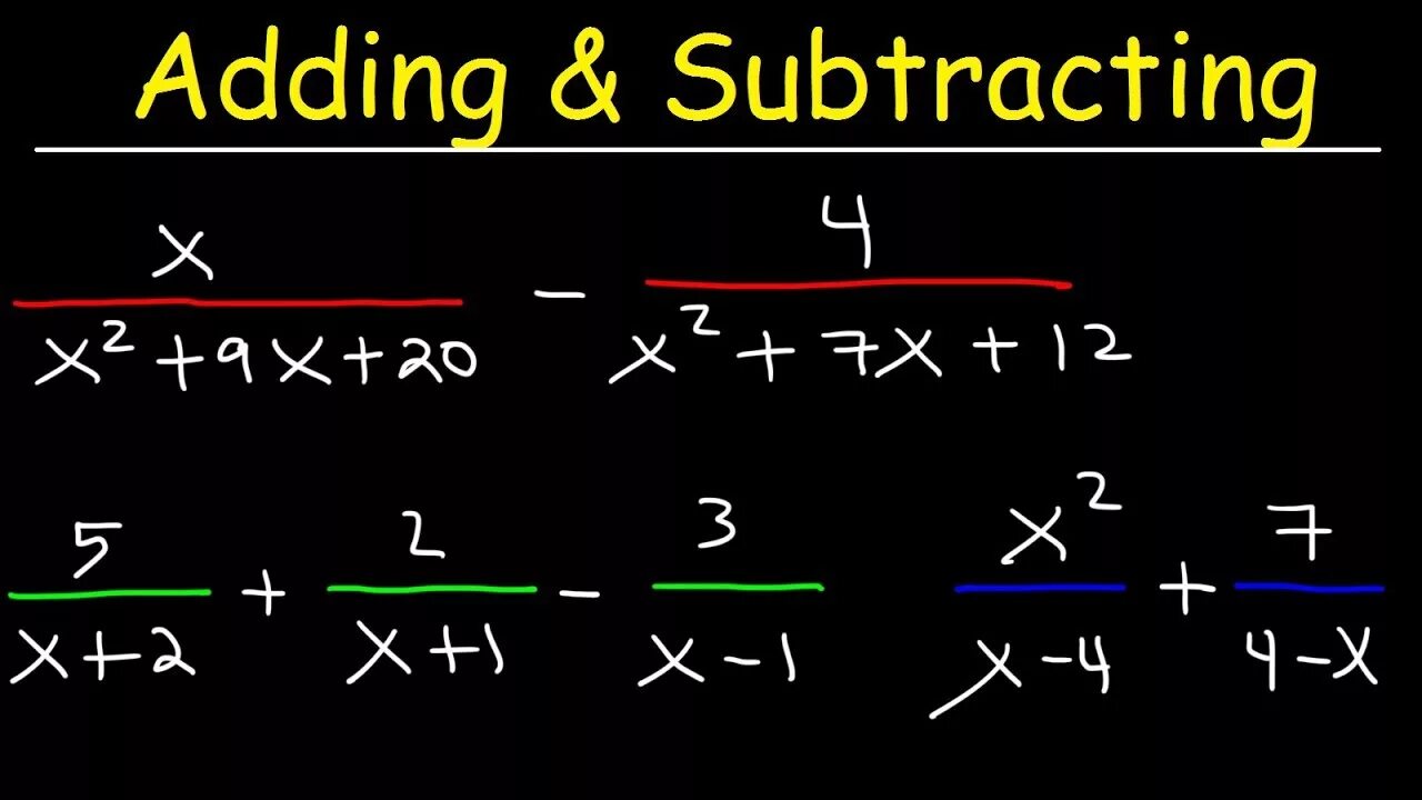 Adding and Subtracting Rational expressions. Add Rational expressions. Addition and Subtraction of fractions with different denominators. How subtract fractions with numerator.