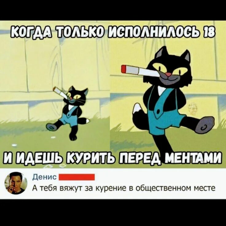 Ему только исполнилось 18. Иду курю. только исполнилось 18. пошли покурим картинка.