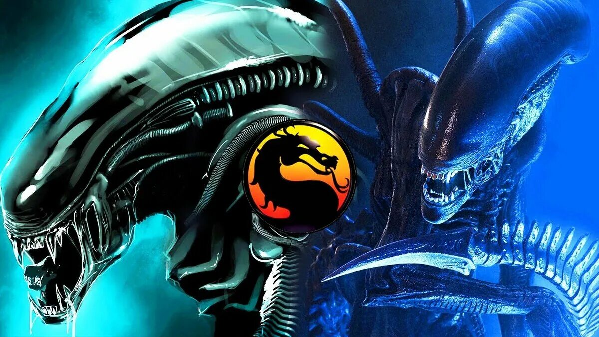 Чужой по английски. Mortal Kombat x Alien. Чужой мортал комбат XL. Чужой мортал комбат 11.