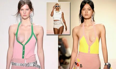 Teyana Taylor walks NYFW runway as models have nip slips Daily Mail Online.
