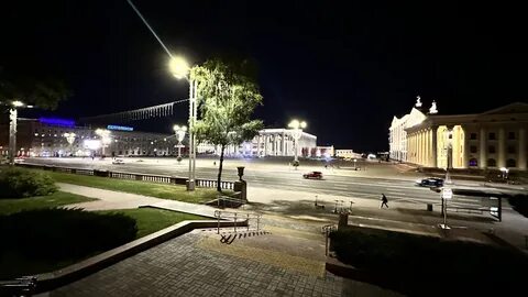 Минск ночное время