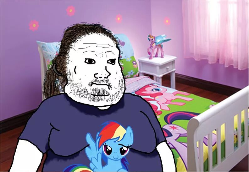 Brony man. Brony cringe. MLP cringe. Neckbeard борода. Fat fan