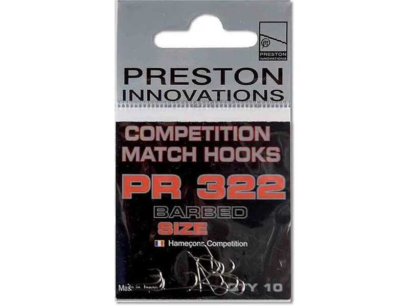 Крючки Preston Competition Hooks 322.