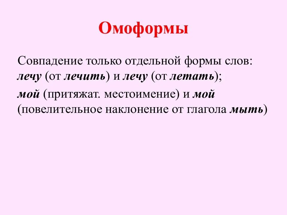 Формы слова летим. Омоформы. Омоформы примеры. Формы омоформ. Омоформы это кратко.