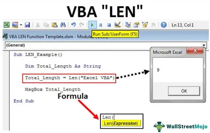 Len примеры. Функция len vba. vba find. string vba. vb .length-1.