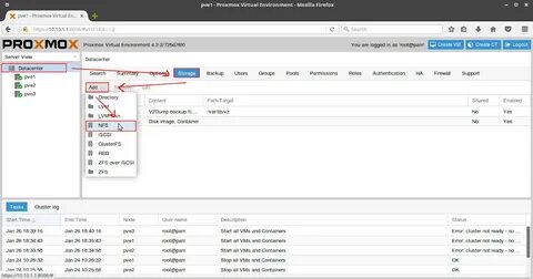 Proxmox кластер