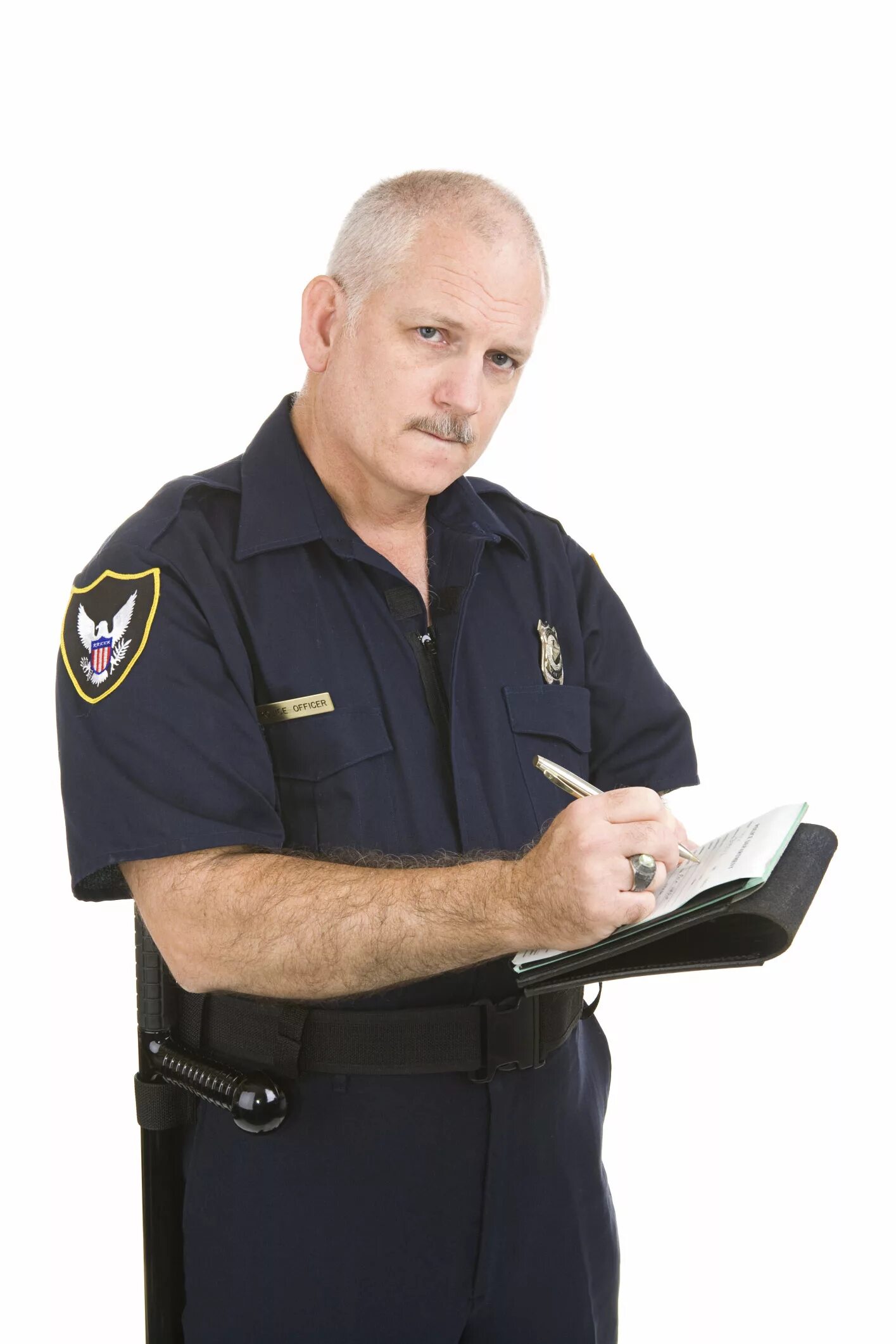 Policeman speed up