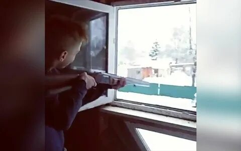 Дом после выстрела
