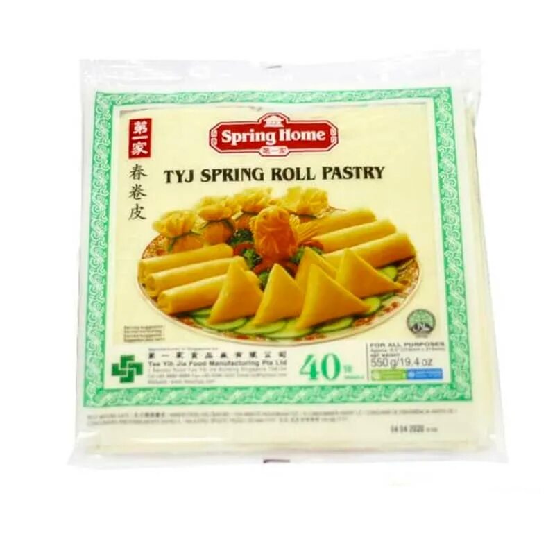 Тесто для спринг роллов "Spring Roll Pastry". Тесто для спринг роллов "Spring Roll Pastry" (0,550 кг) упак. 20 Шт.. Тесто спринг ролл 550 г. Тесто для спринг роллов 550гр. Теста спринг роллы купить