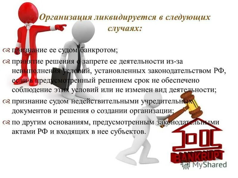 Решение о запрете деятельности или ликвидации. Наемный рабочий субъект трудового права. признание деятельности. признание судом юридического лица банкротом влечёт его:. признание банкротом судом картинки для презентации.