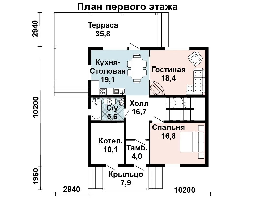 Сколько блоков надо. Планировка первого этажа двухэтажного дома с лестницей фото. сколько кубов газобетона надо на дом 10 на 10 1 этаж. планировка первого этажа двухэтажного дома с лестницей 10 на 10 фото.