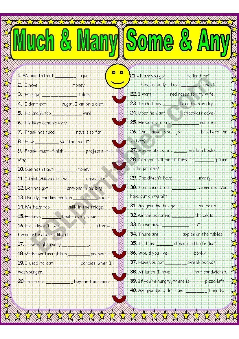 She a lot of questions. Some any much many. Much many some Worksheets. Английский Grammar Test much many some any Worksheet. Some any much many a lot of Worksheets.