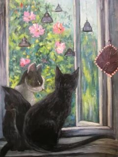 Кошечка села