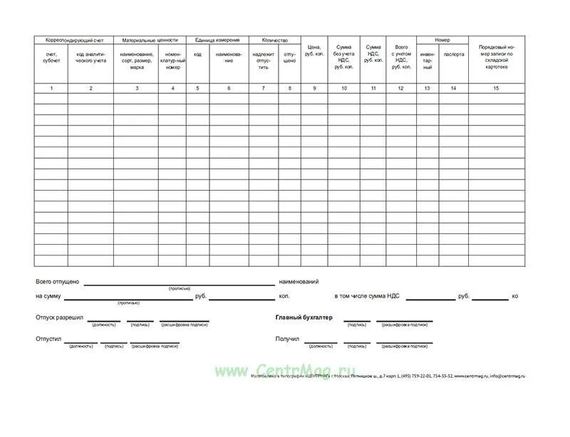 Форма м 15 образец. Накладная форма м-15. Накладная по форме № м-15. Форма м-15 накладная на отпуск материалов на сторону. М15 накладная отпуск давальческого.