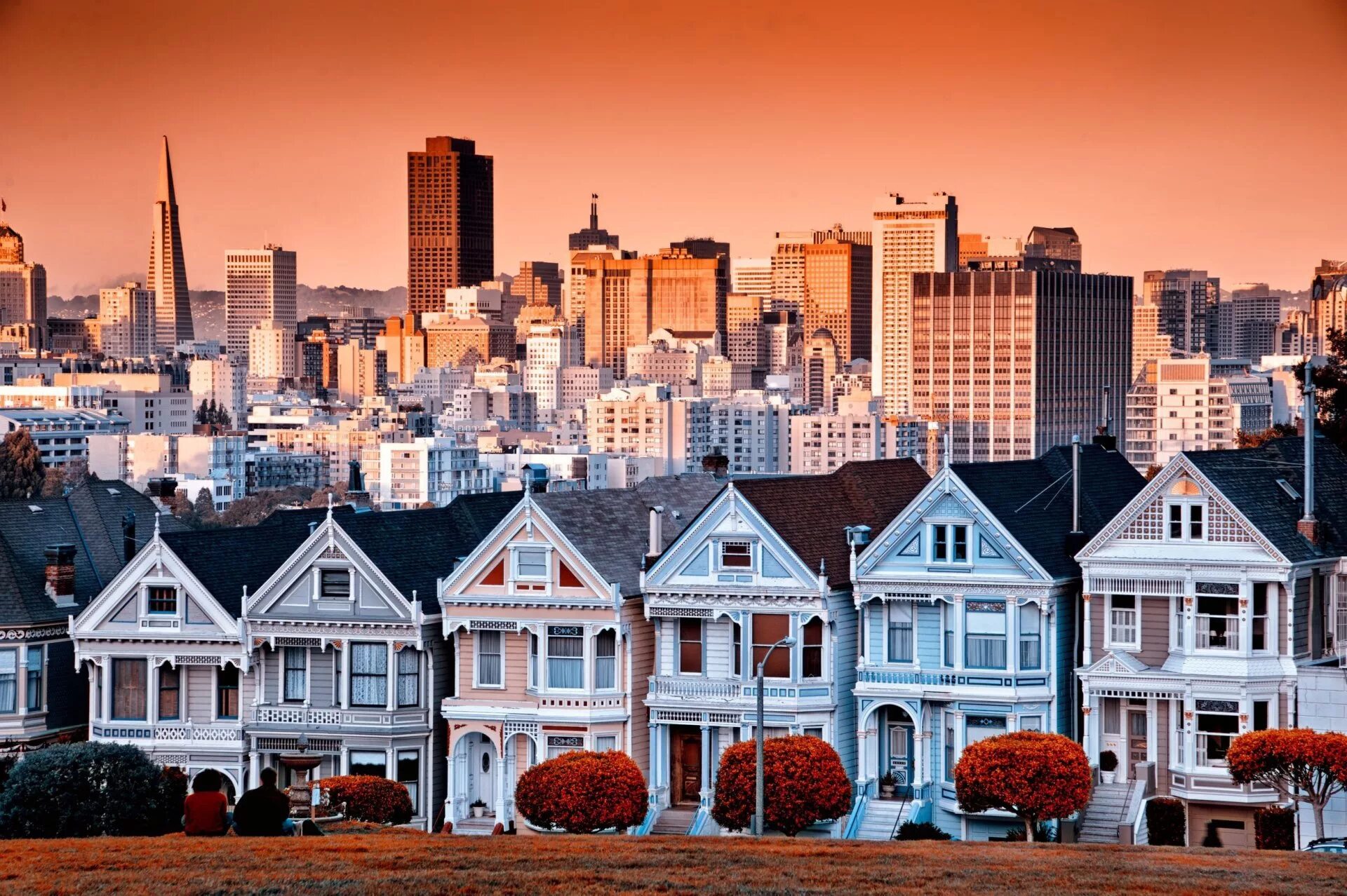 Где много домов. Сан-Франциско, Калифорния, США. США Сан Франциско. Сан Франциско пригород. Сан Франциско штат Калифорния.