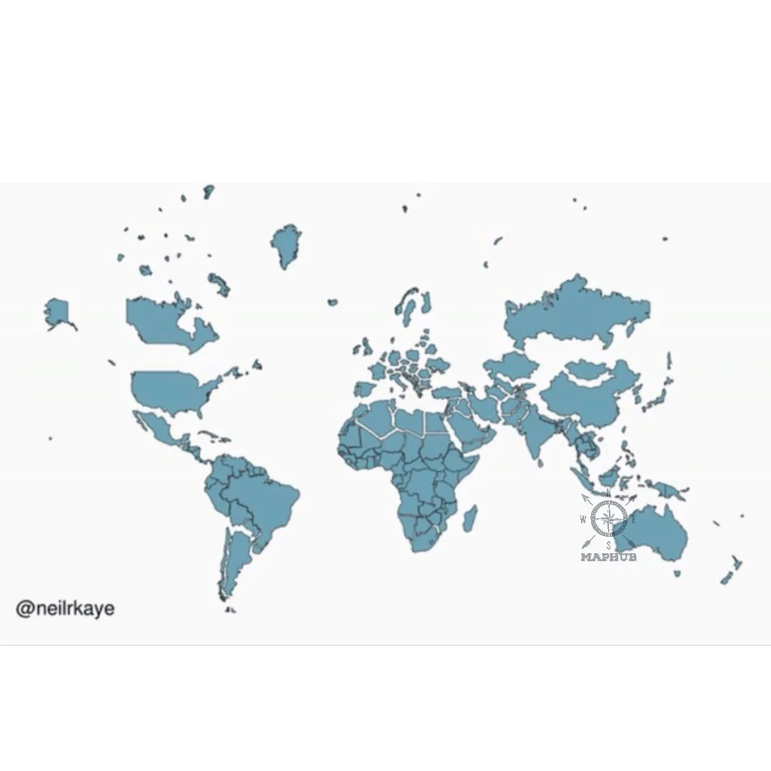 Правильная карта. Карта мира без проекции Меркатора. Карта земли с реальными пропорциями. Карта земли с реальными размерами. Материки в реальном масштабе.