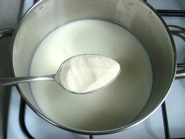 Сварить манную жидкую