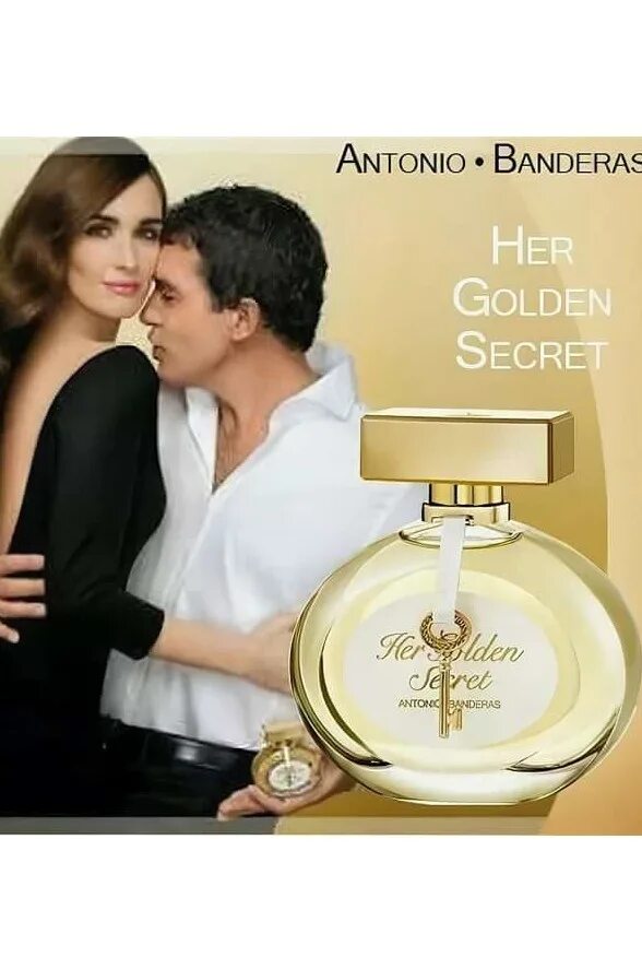 Antonio banderas туалетная вода her golden secret. Голден секрет от Антонио Бандерас. Антонио Бандерас her Golden Secret 50 мл. Реклама Antonio Banderas her Golden. Туалетная вода Антонио Бандерас женские her Golden Secret 30мл.