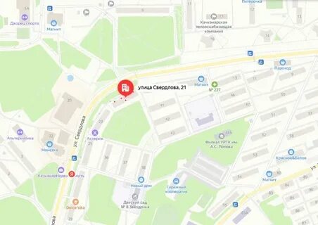 Карта улица свердлова