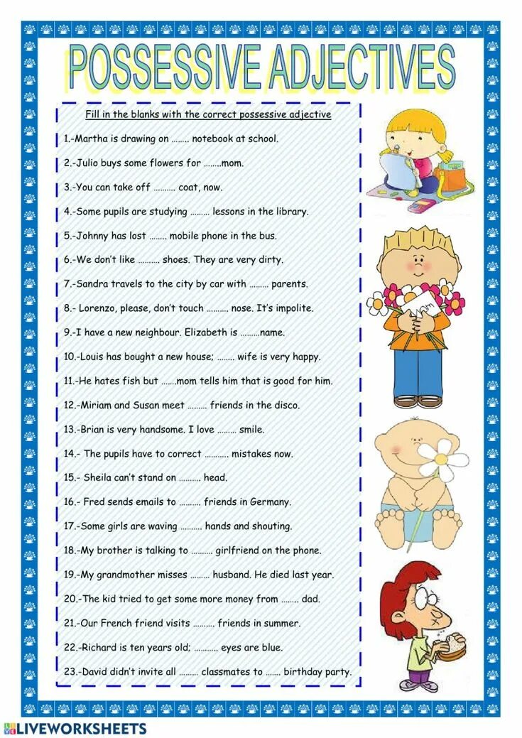 Possessive case exercises. Possessive adjectives worksheets. possessive adjectives exercises. possessives worksheets. possessive case worksheets 6 класс.