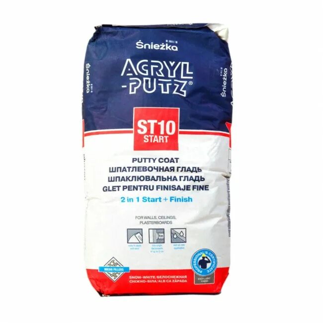 шпаклёвка акрил путц старт-финиш. акрил путц. шпатлевка sniezka acryl-putz ms30. акрил путс шпаклевка старт финиш. шпатлевка акрил путц.