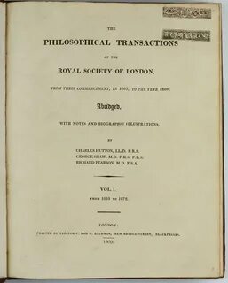Philosophical transactions of the royal society