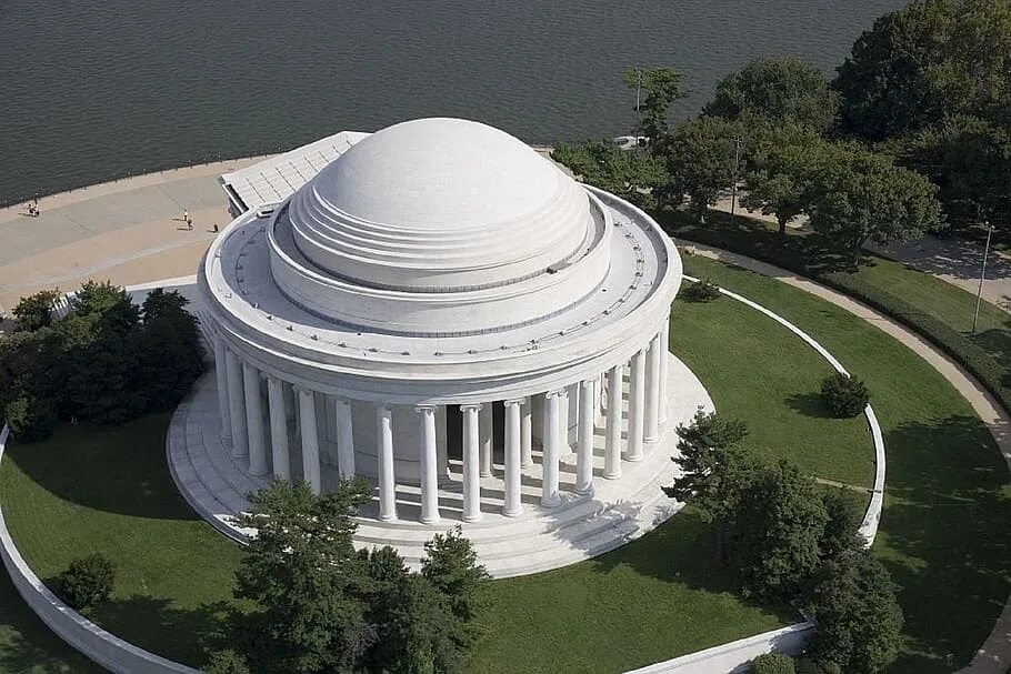 Загаданное здание. Мемориал Джефферсона в Вашингтоне. Мемориал Томаса Джефферсона США. Памятник Джефферсону в Вашингтоне. Здание Томаса Джефферсона.